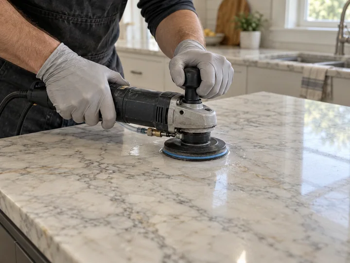 Illustration of countertop restoration