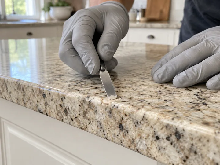 Illustration of countertop repair