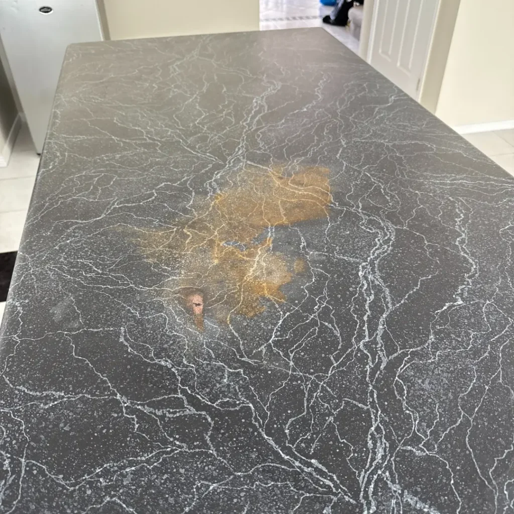 Countertop surface before SurfaceSmith’s work