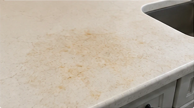 Stains & worn areas example